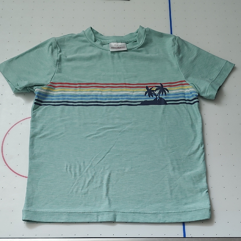 Hanna Andersson Sea Green/Blueish Green Shirt 110/5 Island Used